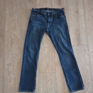 Hollister Men's Dark Blue Straight Jeans